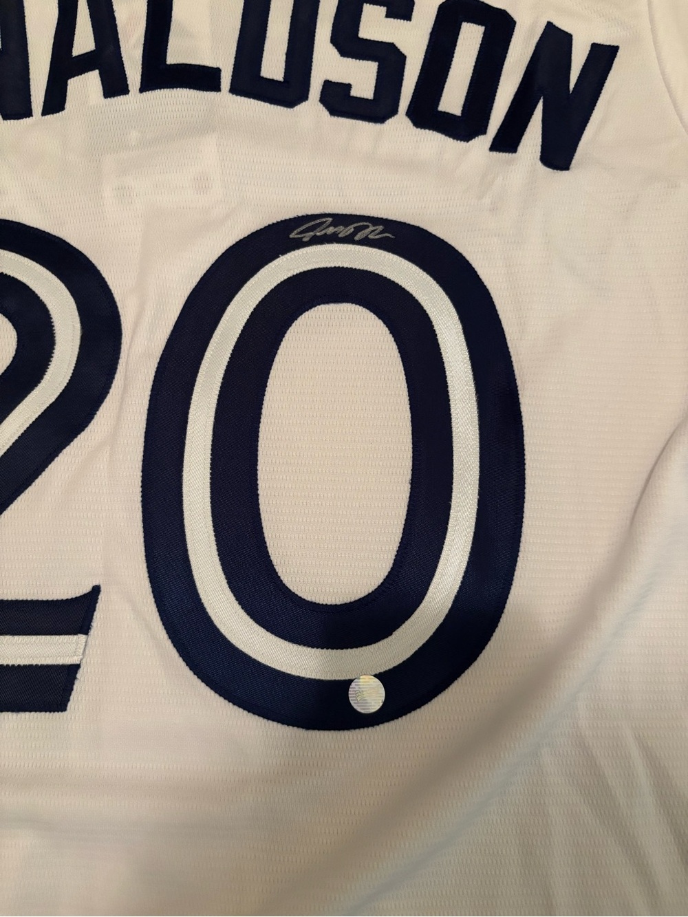 Brand New AUTOGRAPHED Josh Donaldson Blue Jays Jersey - Picture 2 of 5